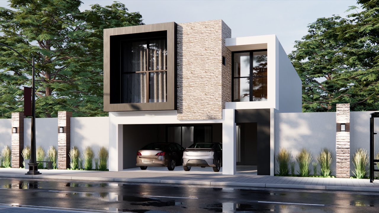 CASA MODERNA DE 8X16 BIEN APROVECHADA para FAMILIAS GRANDES