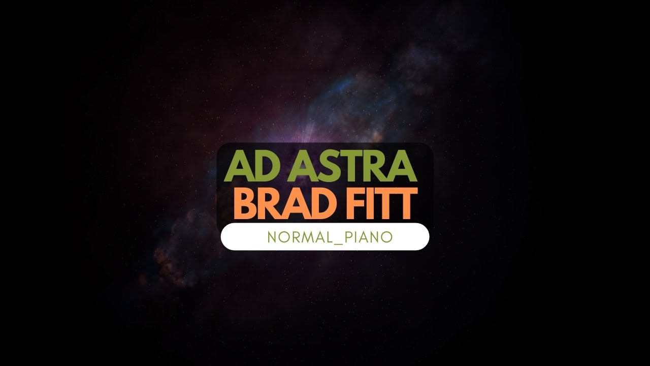 Brad Pitt's Ad Astra