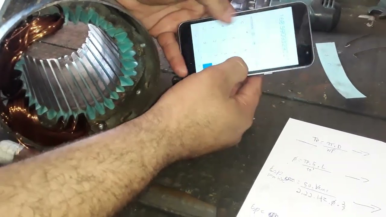 Calculando motor monofásico na prática.