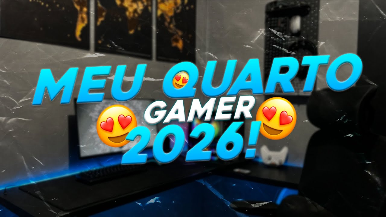 Meu QUARTO/SETUP GAMER de 2026!