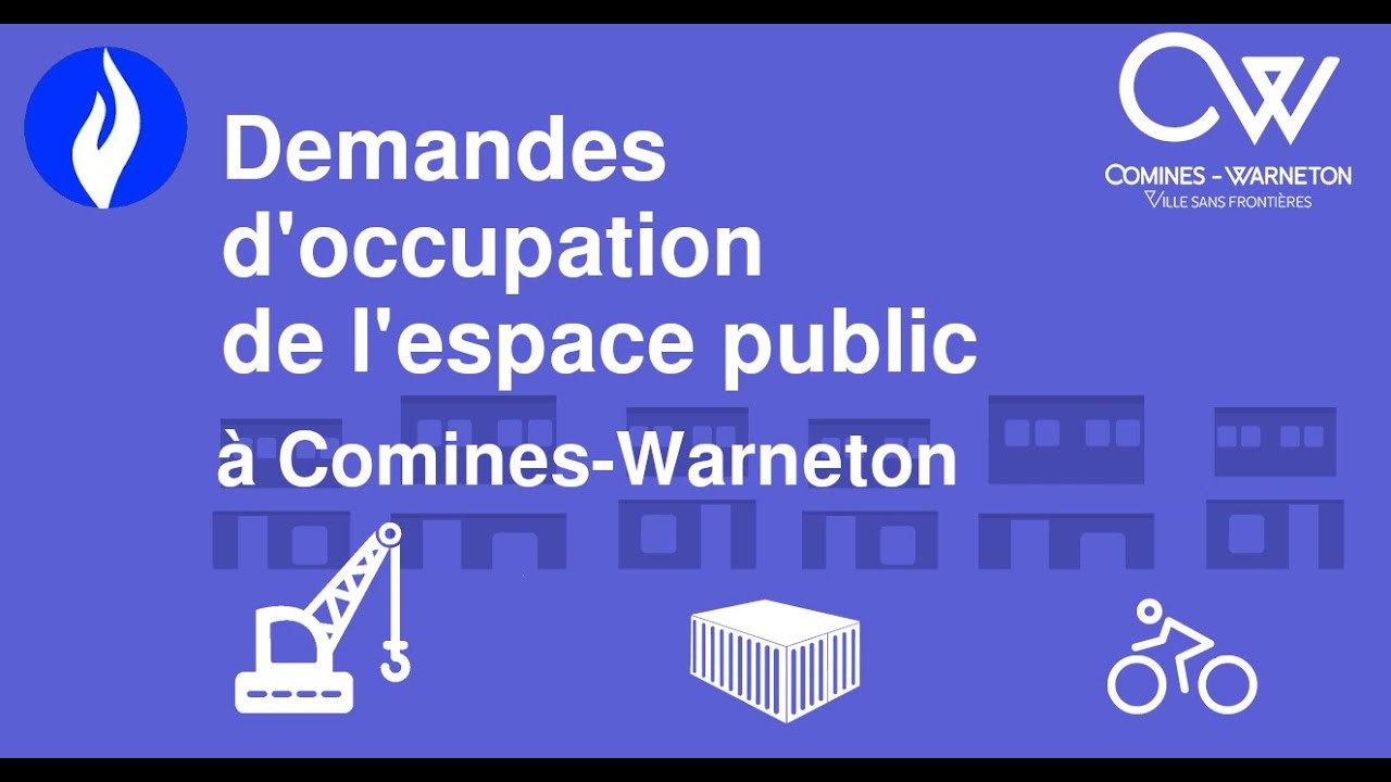 Comines-Warneton - Demande d'occupation de l'espace public
