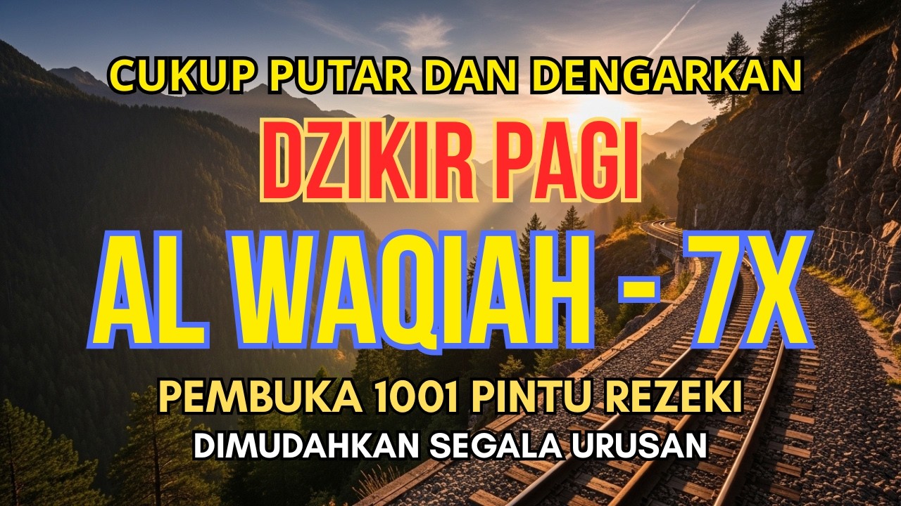JANGAN LEWATKAN! Dzikir Pagi Al Waqiah 7x Pembuka Rezeki & Dimudahkan Segala Urusan