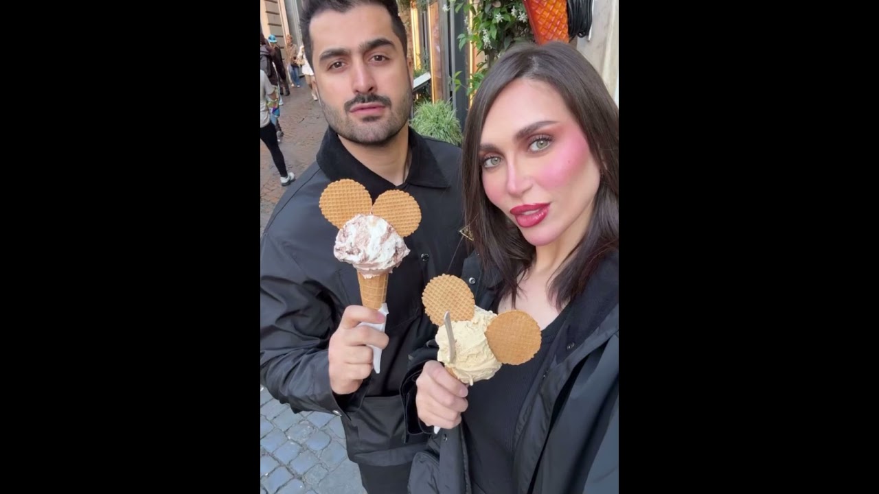 دكتوره خلود مع زوجها أمين ب إيطاليا🇮🇹جوله بأشهر الأماكن كلينا ألذ أيس كريم🍦