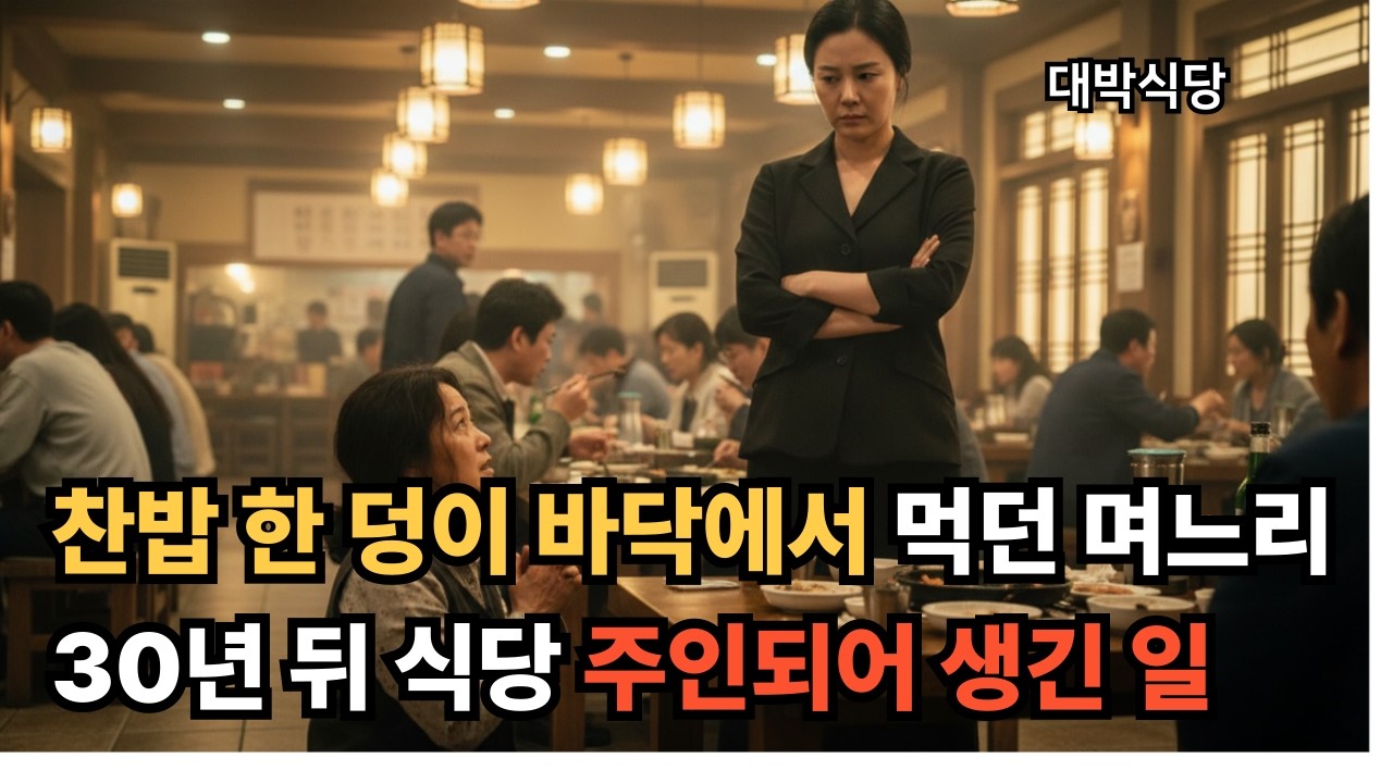 어딜 감히 찬밥 한 덩이 바닥에서 먹던 며느리, 30년 뒤 대박 식당 주인 되어 나타나자 생긴 일 ㅣ 인생역전