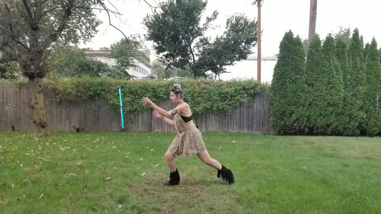 Sequin leviwand on a REALLY long string!