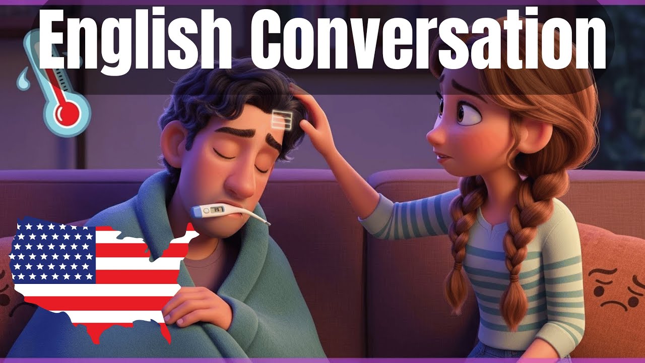 English Listening Practice: A Conversation About a Sore Throat