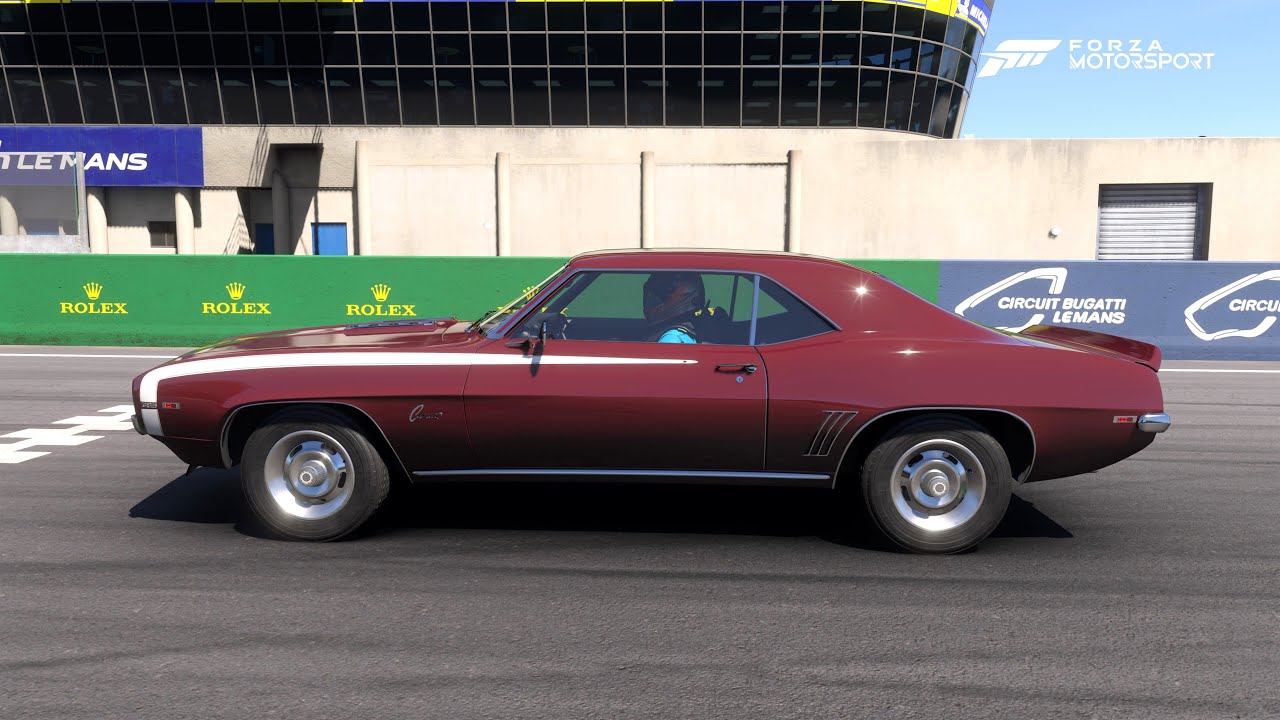 Forza Motorsport . Chevrolet Camaro Super Sport Coupe '1969' . Car Test Drive Burnout Speed Crash .