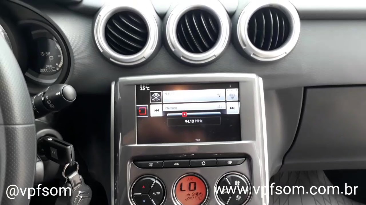 Citro&euml;n C3 2018 Desbloqueio de Tela + Tv digital e C&acirc;mera de r&eacute;