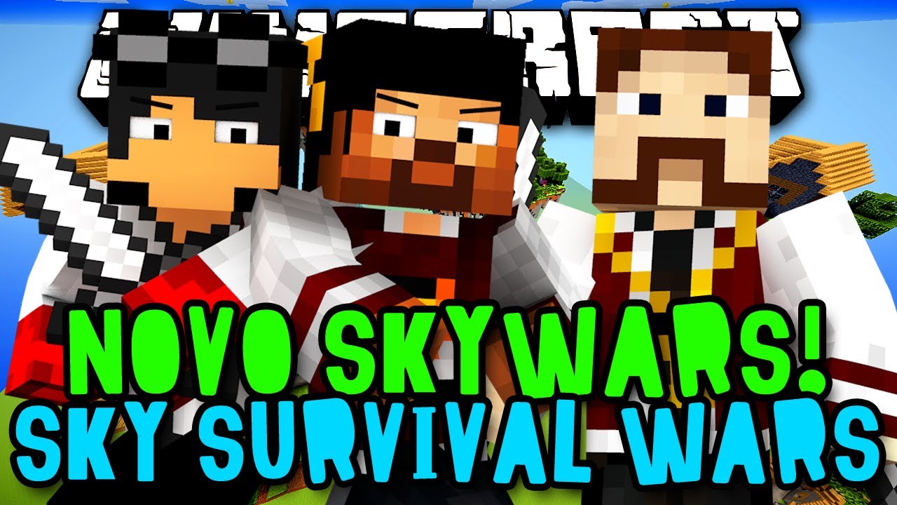 SKY SURVIVALWARS! NOVO SKYWARS!! - Entrar a MATAR! (c/ AMENIC) - Minecraft