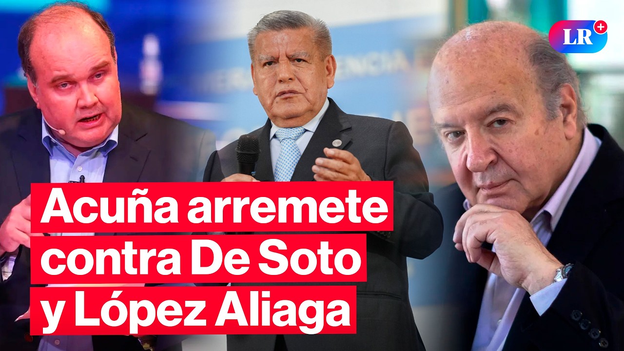 🔴Acuña llama “mentiroso” a De Soto y acusa a López Aliaga de actuar como lobista | #EnVivoLR