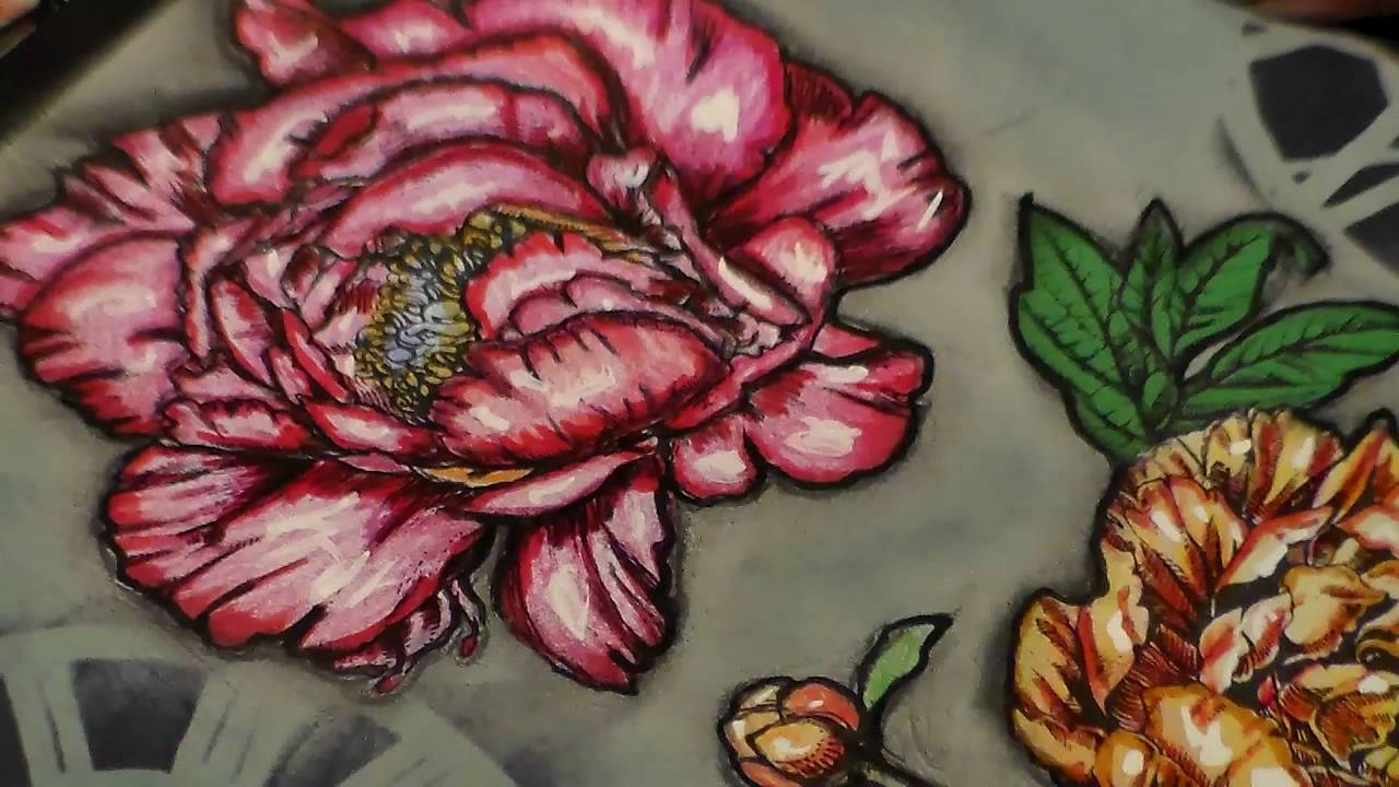 My adult coloring book Color blending tutorial
