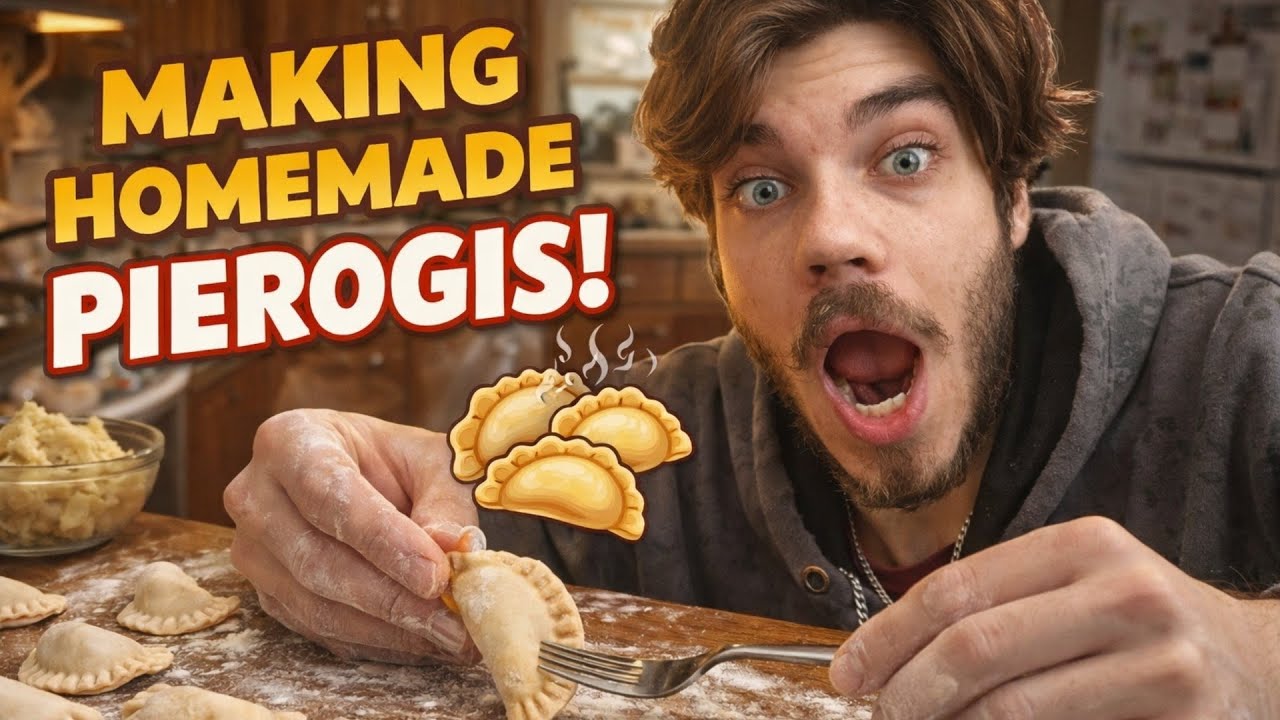 Making homemade Pierogis