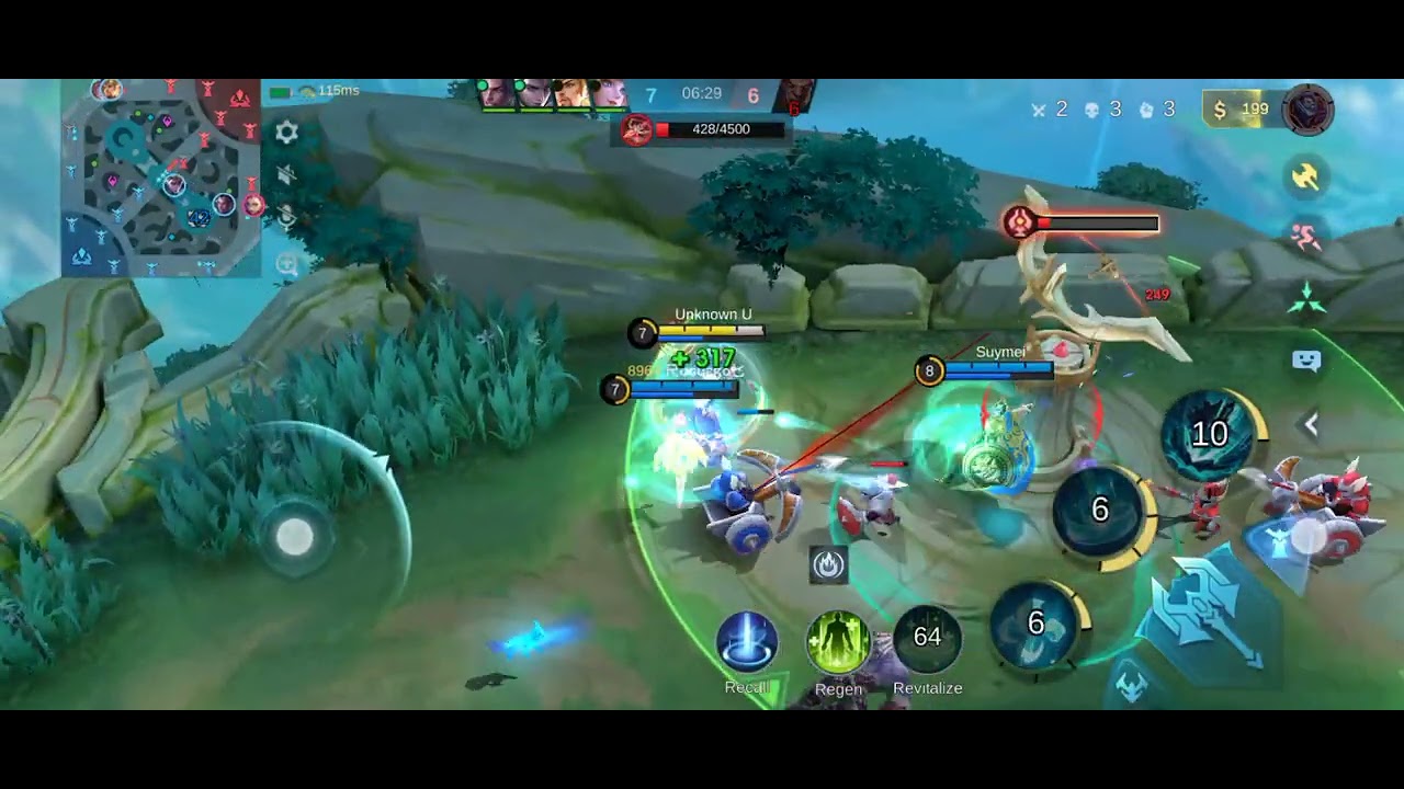 Mid range game play in MOBA LEGEND'S 5V5..#mobilelegends #mlbb #leagueoflegends 