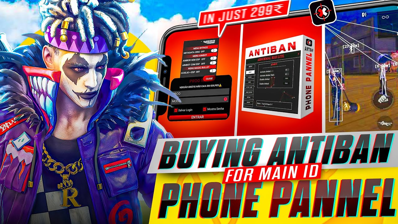 I tested FFH4X Antiban phone Pannel 📱(aimbot)|| id ban or not ?🤔 - Garena free fire