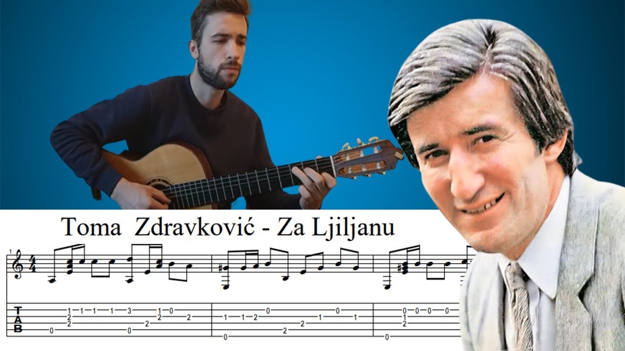 Toma Zdravković - Za Ljiljanu | Fingerstyle Guitar Cover ( Note & Tablature)