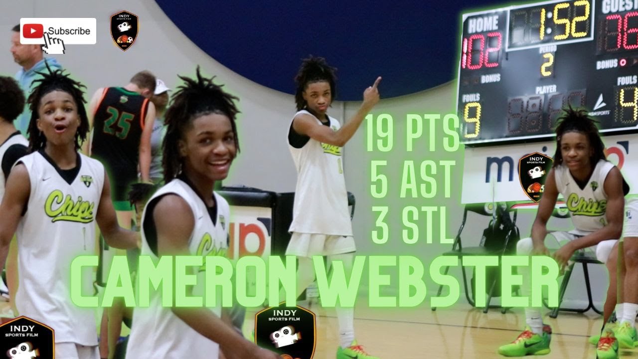 2026 PG Cameron Webster is a DOG FLATOUT! 19 Pts 5 Ast 3 Stl