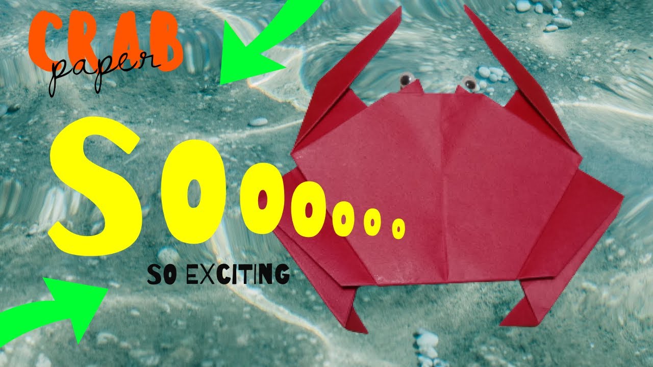 How to make an Origami Crab l Easy Paper Crab Tutorial.