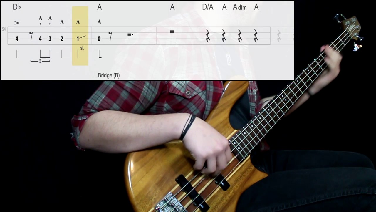 Queen - Bohemian Rhapsody (Bass Only) (Play Along Tabs In Video)
