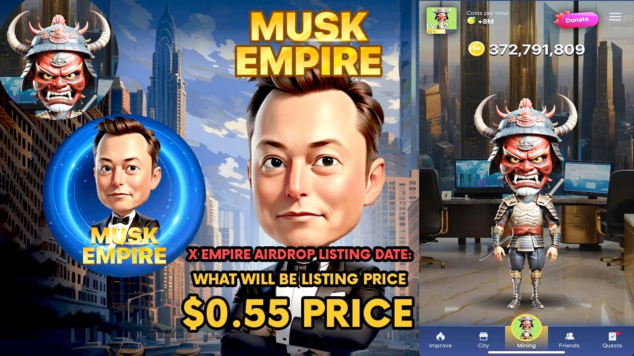 X Empire Airdrop Claim Last Date! WITHDRAWAL AND LISTING PRICE PREDICTION, 3 HOURS LEFT FOR X EMPIRE