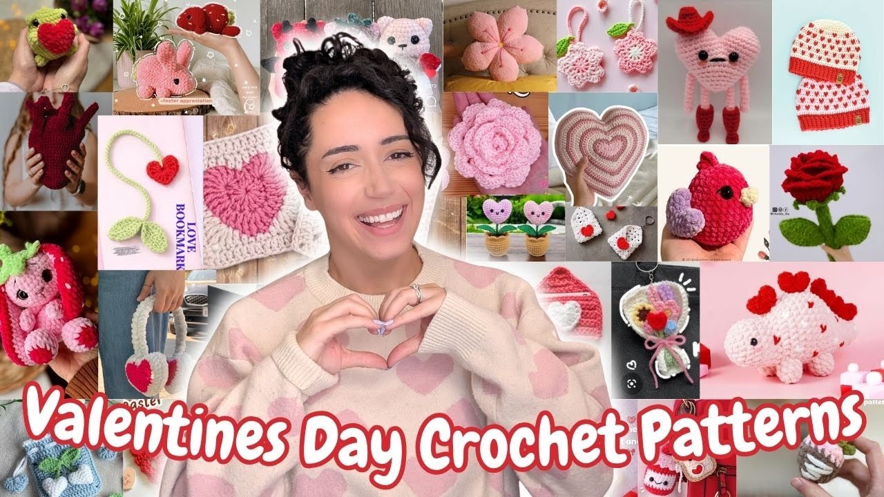 Valentines Day Crochet Pattern Inspo! ❤️ with LINKS*