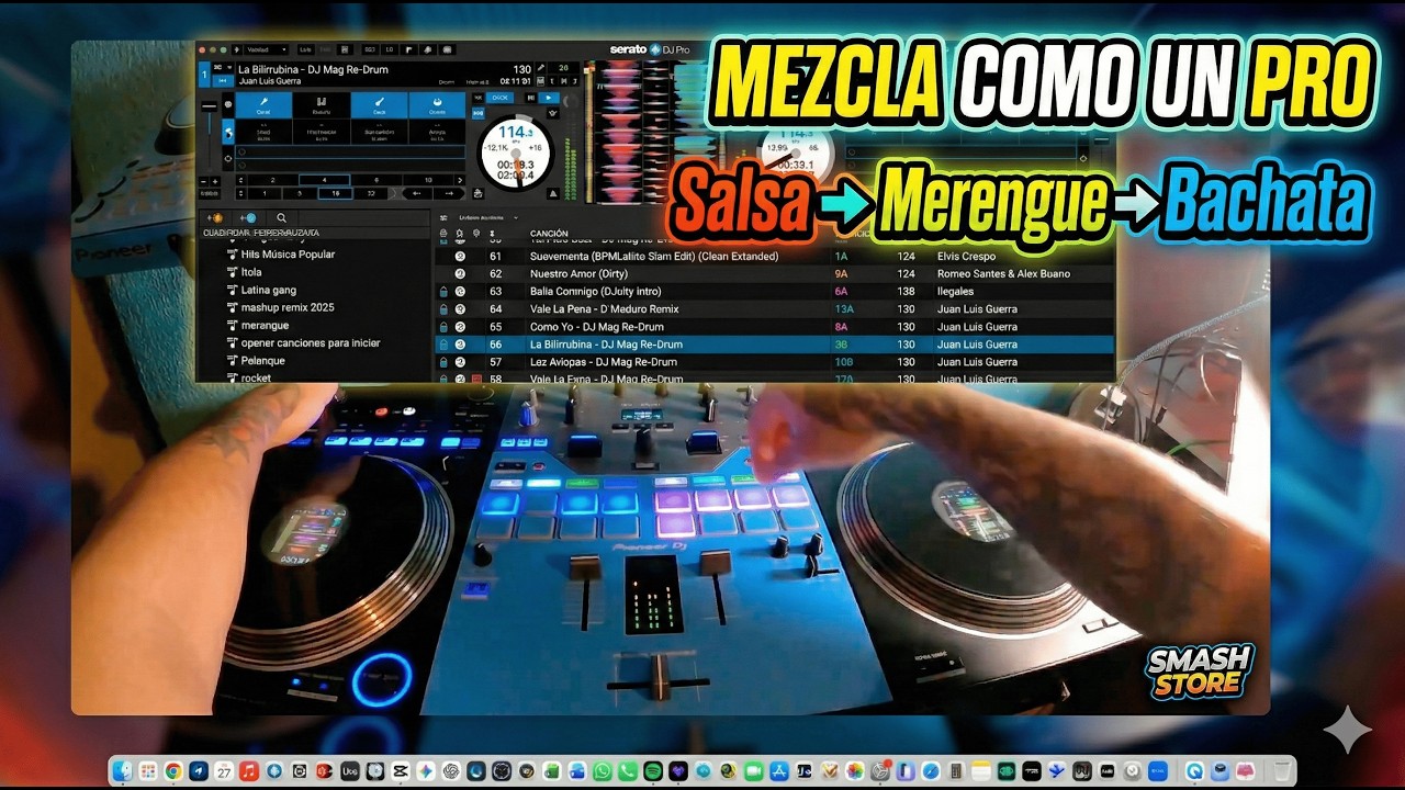 Cómo mezclar SALSA, MERENGUE y BACHATA como un PRO (Tutorial DJ)