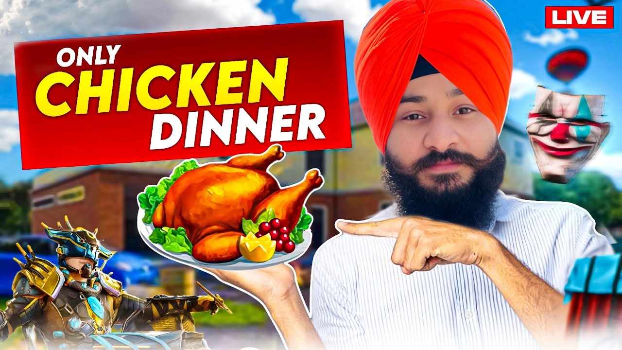 ONLY CHICKEN DINNER😱 PUBG/BGMI LIVE #pubglive #pubgfunnymoments #pownin #bgmi