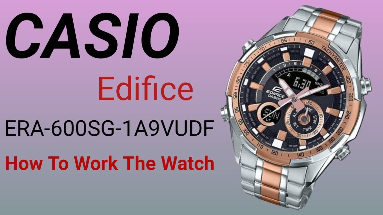 Time Setting Casio edifice ERA-600 @timewatchdc