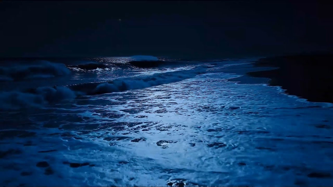 (No Ads) Deep Relaxation Music | Soothing Wave Sounds at Night For Restore Your Body & Mind Relaxing