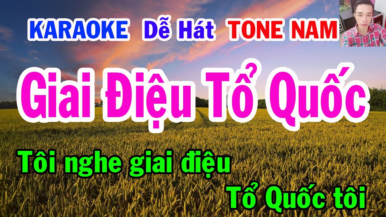 Karaoke  Giai Điệu Tổ Quốc  Tone Nam  Nhạc Sống  gia huy karaoke