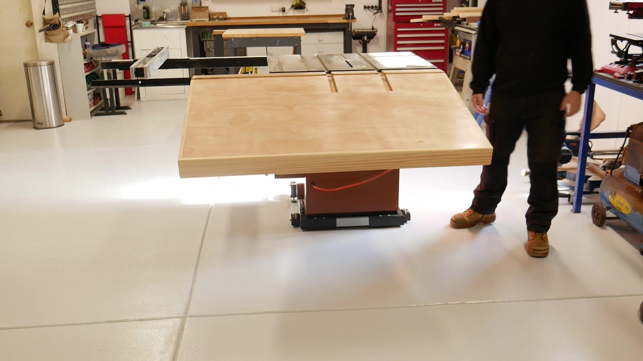 Folding outfeed table for a table saw/ POP UP / Easy set up