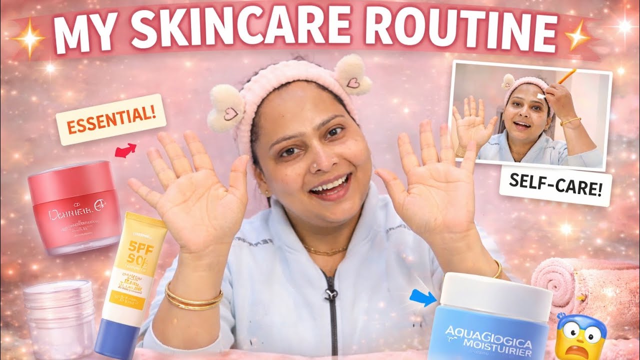 My Simple Skincare Routine ✨ Real Skin, Real Glow |Neetu and Jitu Vlogs