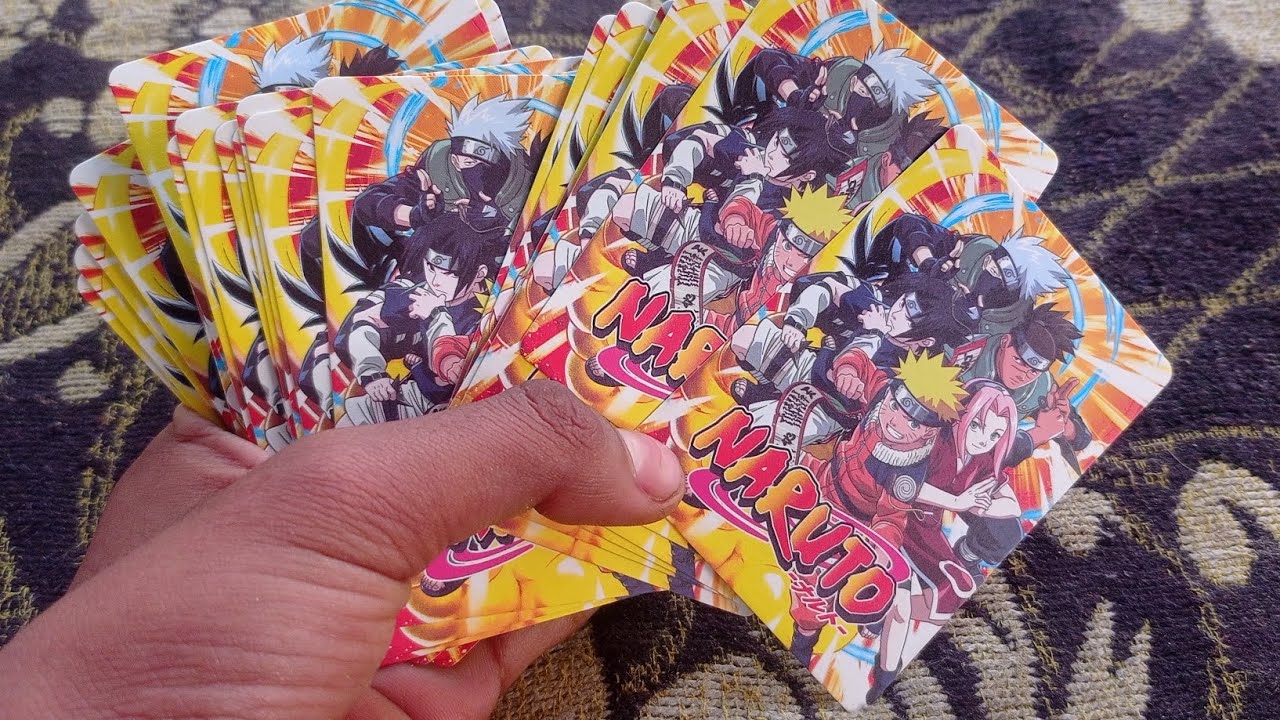 Opening a cool naruto cards packs 