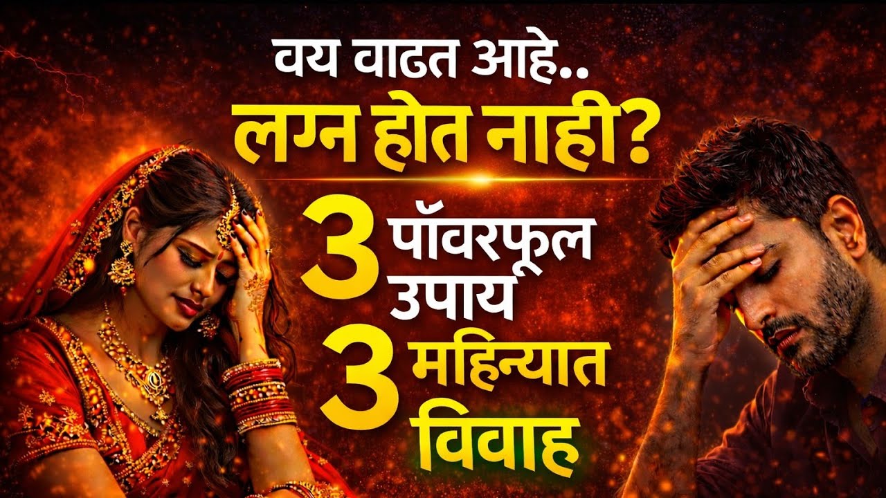  विवाह योग कधी येतो? Lagna Lavkar Honyasathi 3 Prabhavi Upay | Marriage Delay Marathi | Vastu Tips