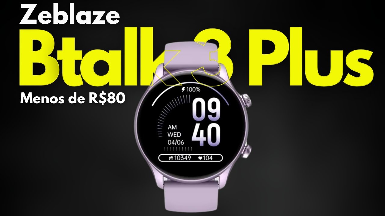 Zeblaze Btalk 3 Plus | O Smartwatch Custo-Benefício que vai lhe Surpreender! Review