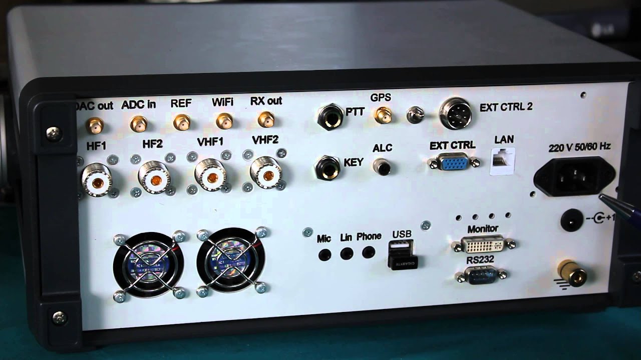 SunSDR-MB1 transceiver. Presentation (Back side)