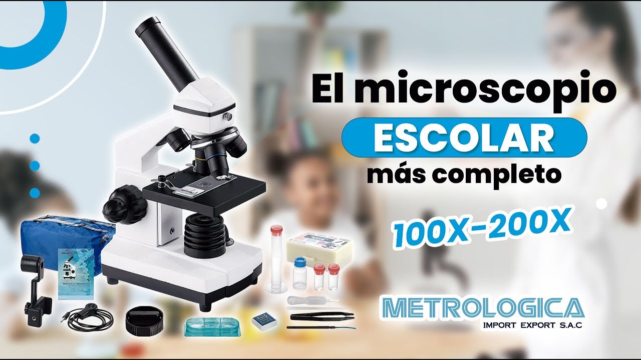 MICROSCOPIO ESCOLAR 100-2000X 🔬 | Accesorios y Guía Completa de Uso