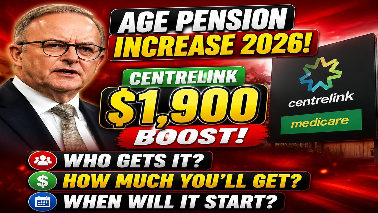 🚨 Age Pension Increase 2026: Centrelink $1,900 Boost &ndash; Who Gets It & When?