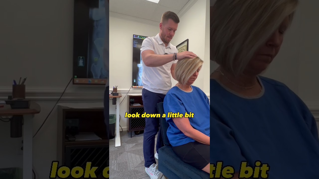 C2 Gonstead cervical chair adjustment #gonstead #chiropractic #charlotte #shorts
