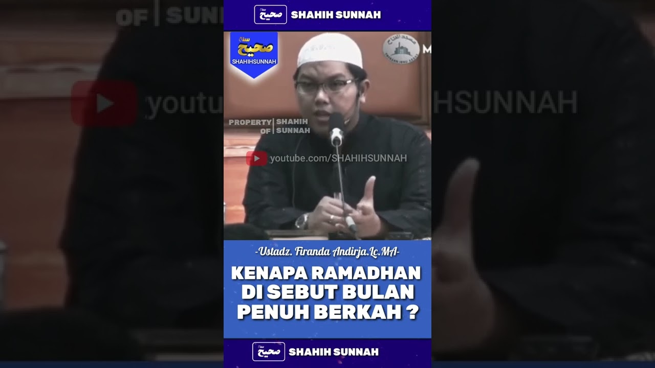 KENAPA RAMADHAN DI SEBUT BULAN PENUH BERKAH | USTADZ FIRANDA ANDIRJA #shorts #kajiansunnah #ceramah