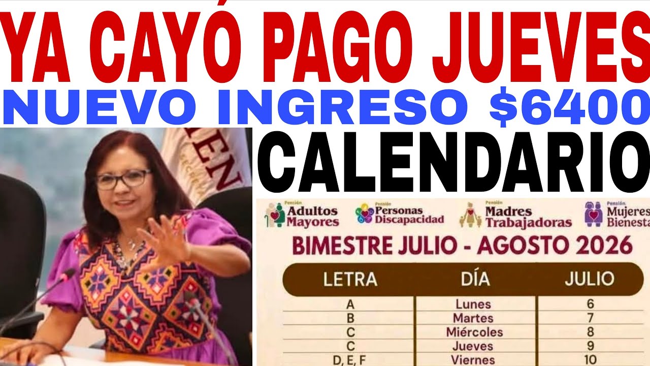 HOY JUEVES YA CAY&Oacute;🔴 ADULTOS MAYORES 😃 MUJERES BIENESTAR 🛑NUEVO INGRESO 🔥