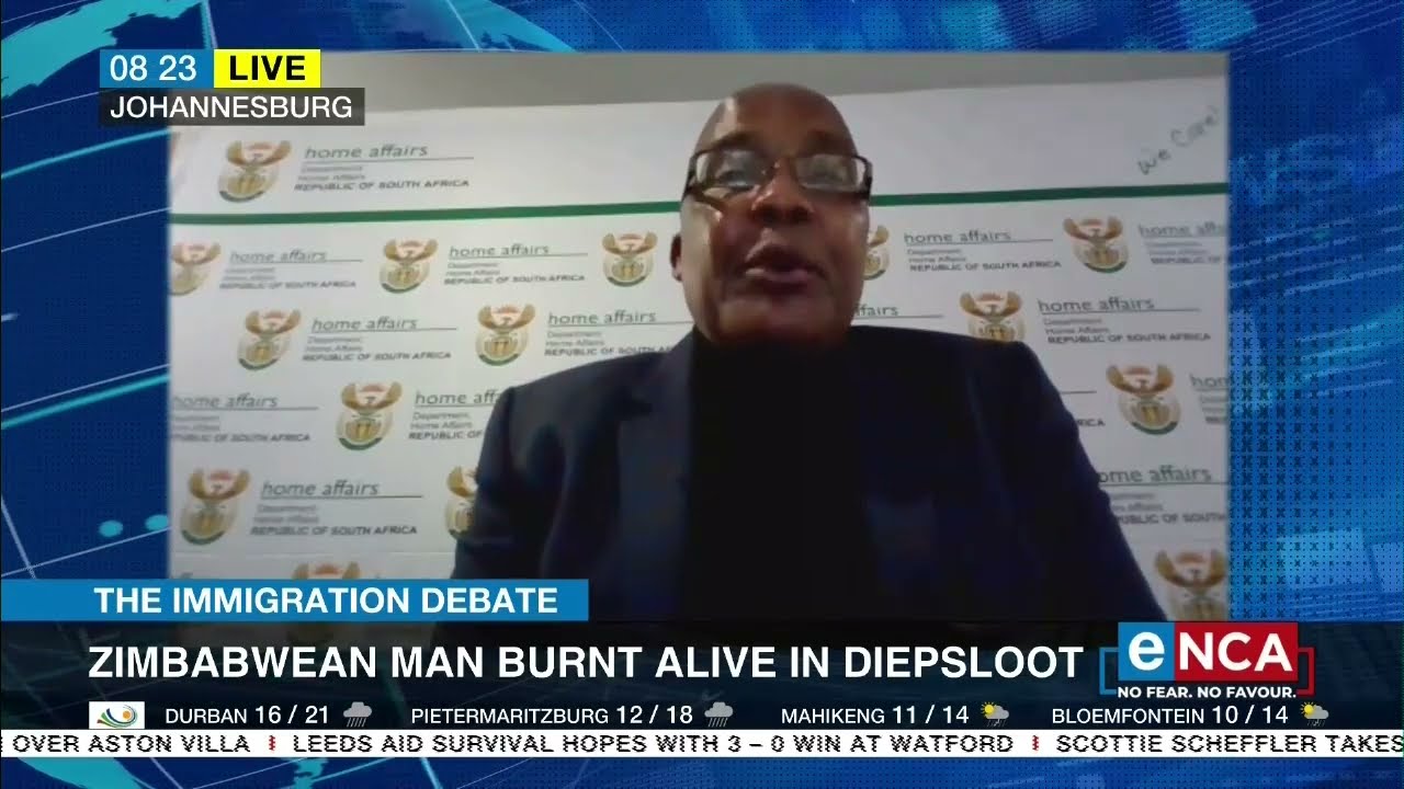 The Immigration Debate | Minister Motsoaledi speaks to eNCA