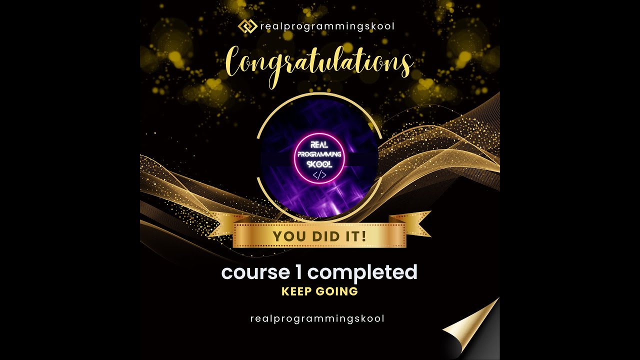 You Finished Programming Fundamentals! What&rsquo;s Next? (Course 2 Starts Now)