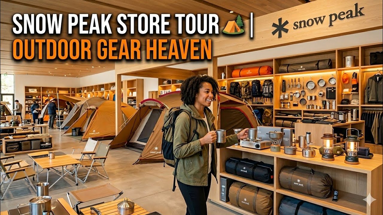 Snow Peak Store Tour 🏕️ | Camping & #viral Hiking Paradis  #Letsgoshital #adventure 