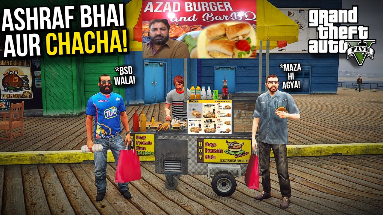 ASHRAF BHAI TAKES CHACHA FOR SHOPPING! | GTA 5 MODS PAKISTAN