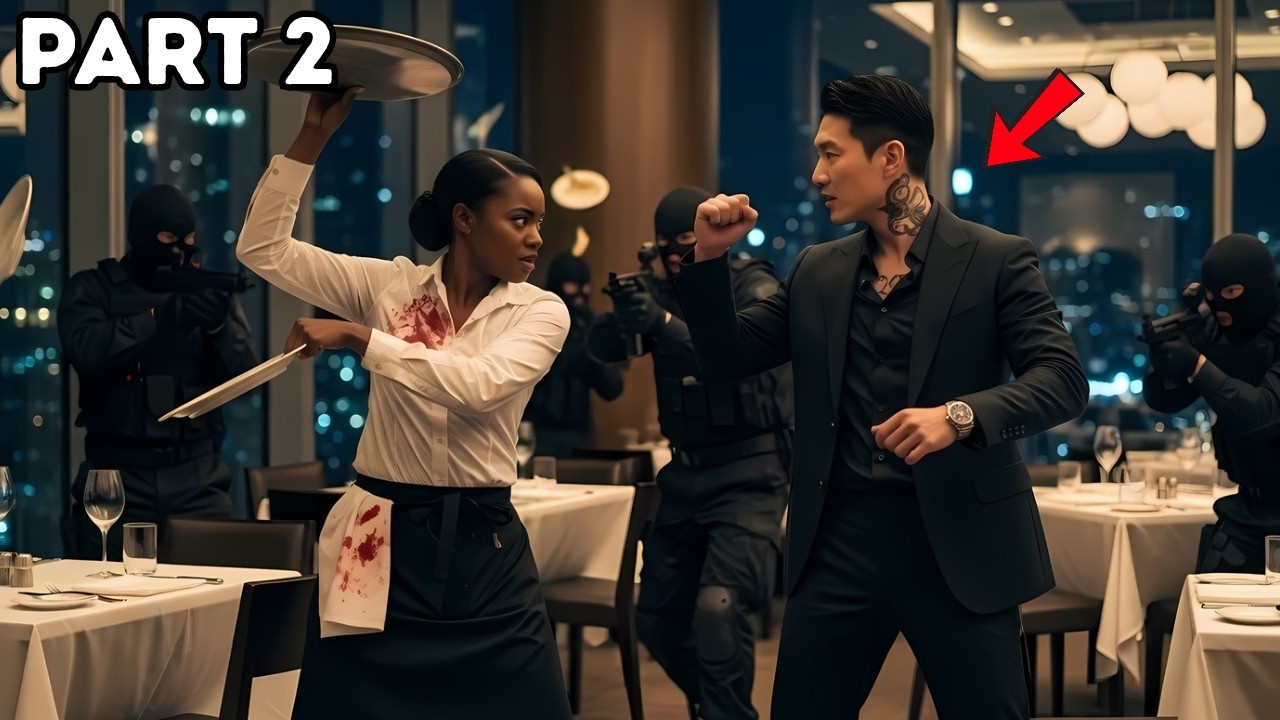 Five Men Attacked Korean Mafia Boss in a Restaurant, Black Waitress’s Hidden Skill Changed Everythin