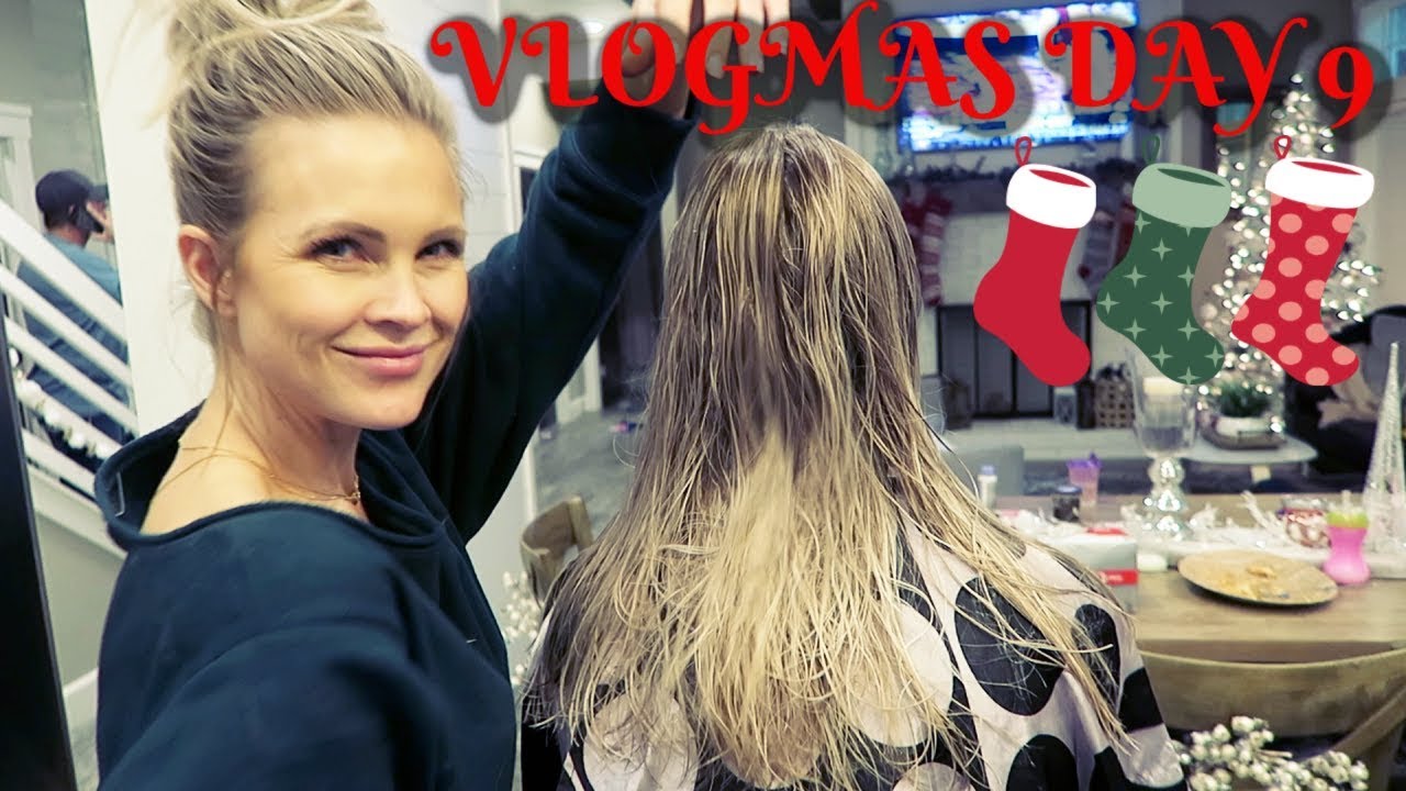 ХЕЙКАЙЛИ ДЕЛАЕТ НАШИ ПРИЧЕСКИ! Vlogmas, день 9