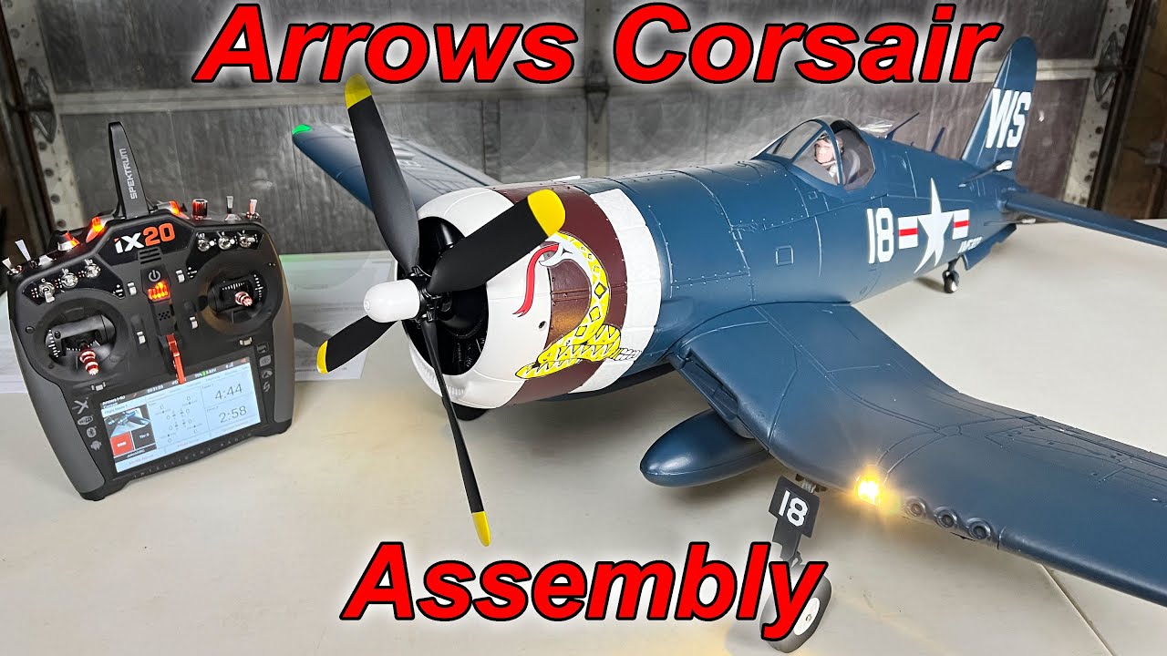 Arrows F4U-4 Corsair Unboxing and Detailed Build info Review 1100mm  