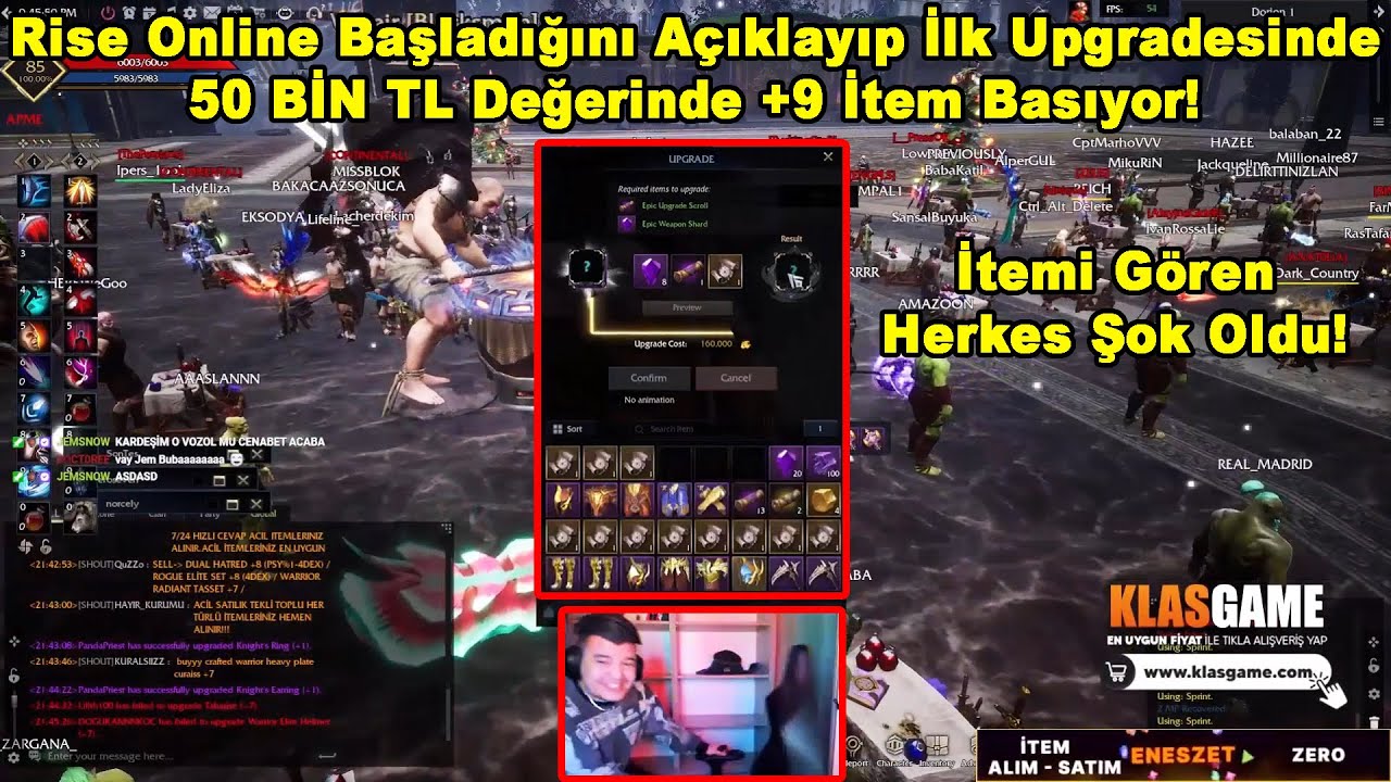 Yahel - Rise Online Başladığını Açıklayıp 50 BİN TL Değerinde +9 İtem Basıyor! | Rise Online