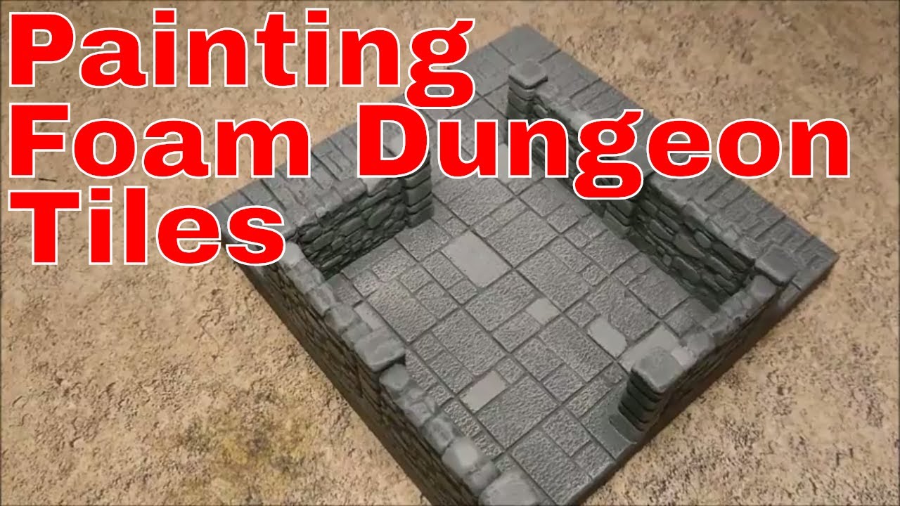 How to paint a dungeons and dragons terrain tile