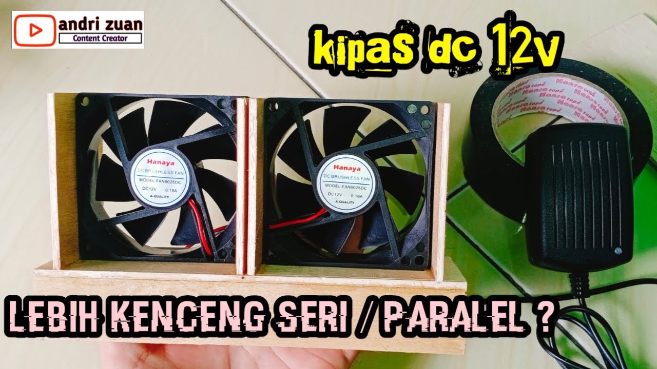Cara membuat kipas DC 12V blower exhaust ruangan